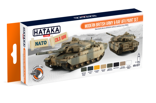 HTK-CS77 Modern British Army &amp; RAF AFV paint set