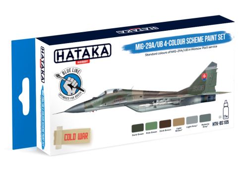 HTK-BS105 MiG-29A/UB 4-colour scheme paint set
