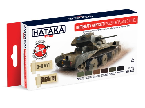 HTK-AS22 British AFV Paint Set (WW2 European Colours)