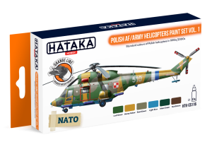 HTK-CS116 Polish AF / Army Helicopters paint set vol. 1
