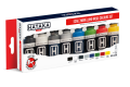 HTK-AS100 Scale modelling basic colours set