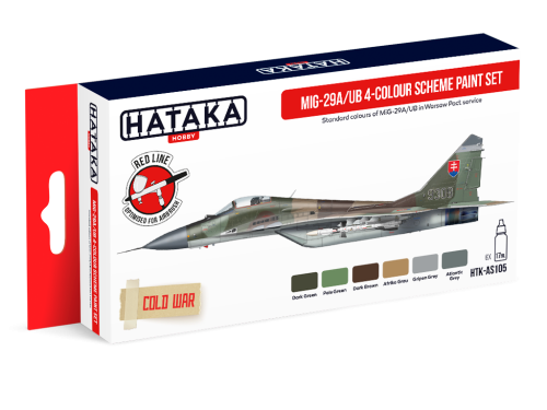 HTK-AS105 MiG-29A/UB 4-colour scheme paint set
