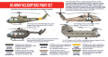 HTK-AS19 US Army Helicopters Paint Set