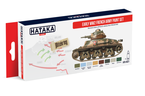 HTK-AS21 Early WW2 French Army Paint Set