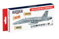 HTK-AS44 USAF, USN &amp; USMC paint set (modern greys)