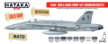 HTK-AS44 USAF, USN &amp; USMC paint set (modern greys)