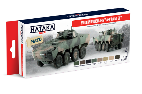 HTK-AS72 Modern Polish Army AFV paint set