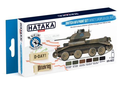 HTK-BS22 British AFV paint set (WW2 European colours)