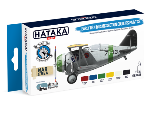 HTK-BS54 Early USN &amp; USMC Section Colours paint set