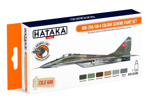 HTK-CS105 MiG-29A/UB 4-colour scheme paint set