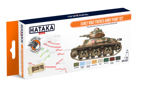 HTK-CS21 Early WW2 French Army paint set