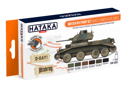HTK-CS22 British AFV paint set (WW2 European colours)