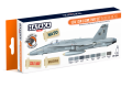 HTK-CS44 USAF, USN &amp; USMC paint set (modern greys)
