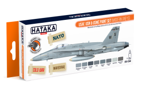HTK-CS44  USAF, USN & USMC paint set (modern greys)