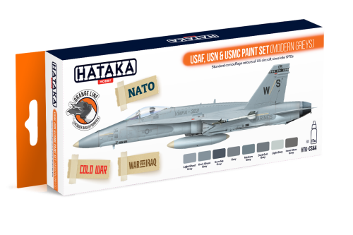 HTK-CS44 USAF, USN &amp; USMC paint set (modern greys)